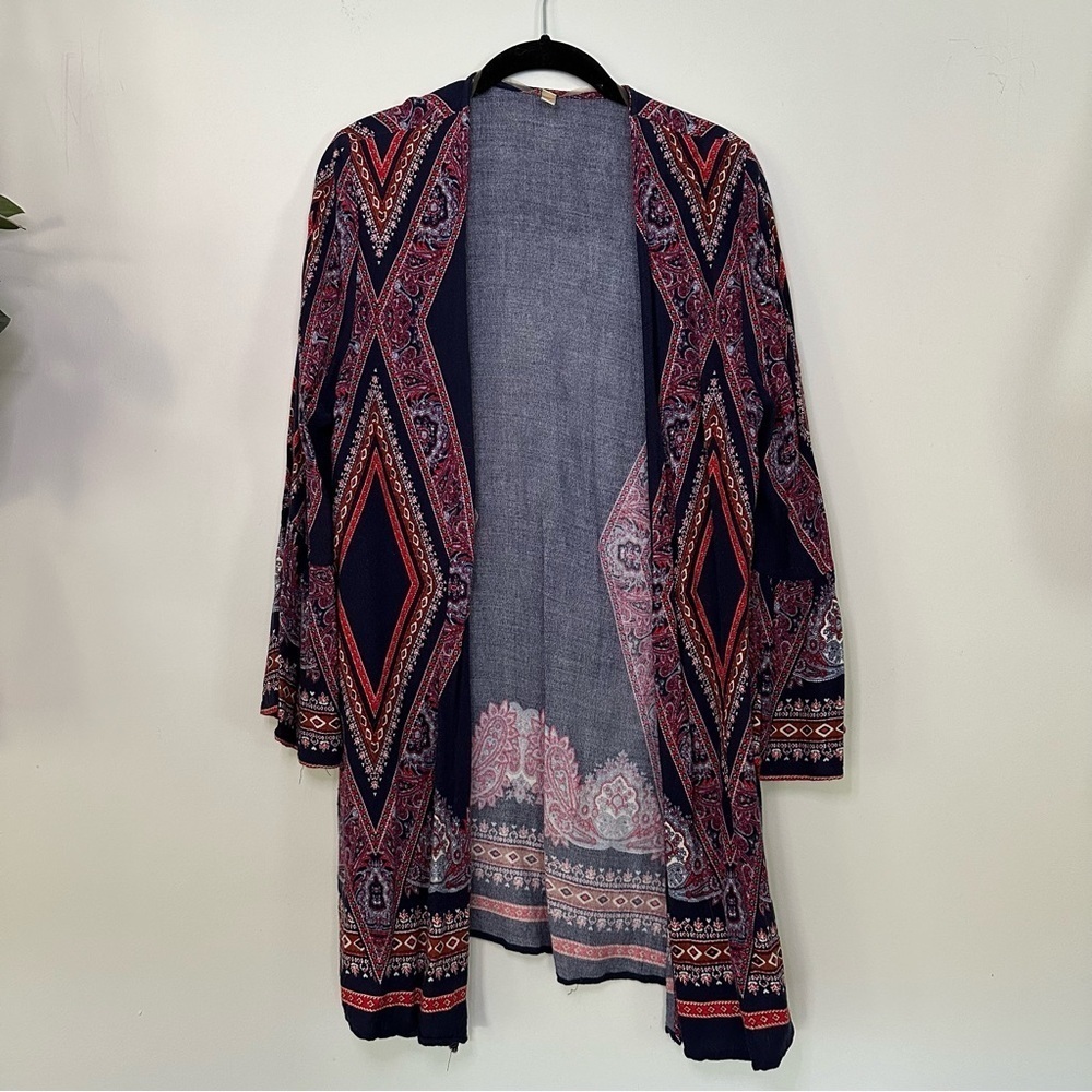 Paisley Lightweight Flounce Kimono - Picture 3 of 13